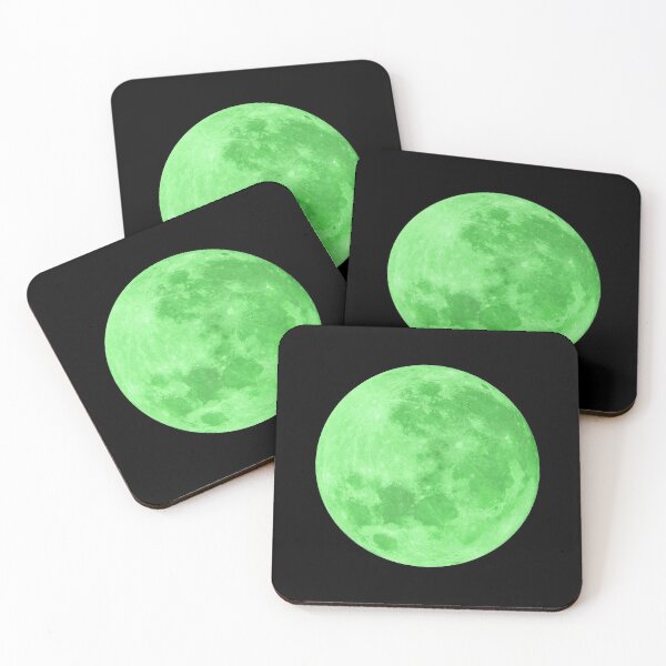 Item preview, Green verdant full moon lunar night designed and sold by HappywithBest.