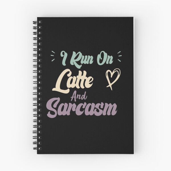 Item preview,  I Run On Latte And Sarcasm Funny Quote Coffee designed and sold by medbdj.