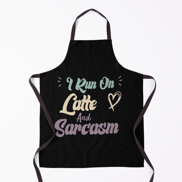 Item preview, I Run On Latte And Sarcasm Funny Quote Coffee designed and sold by medbdj.