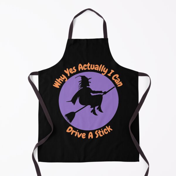 Item preview, Why Yes Actually I Can Drive A Stick Funny Witch Halloween designed and sold by DylanJones1.