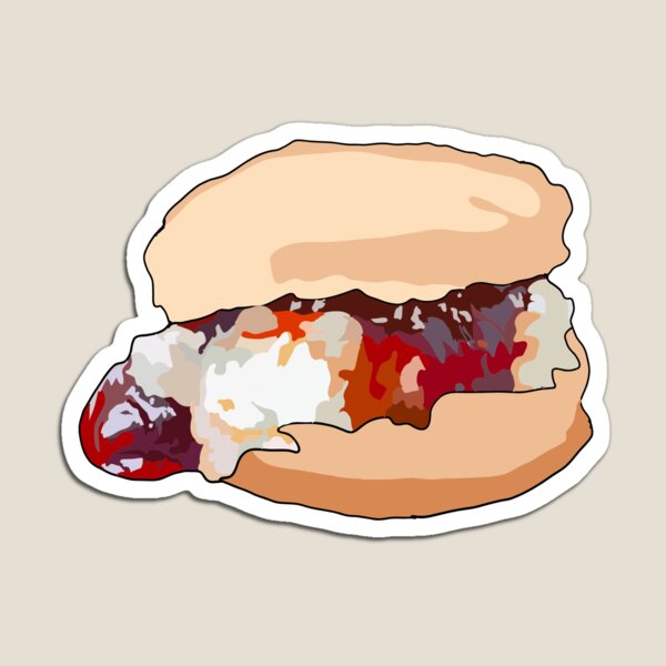 Scone Jam and Clotted cream Magnet