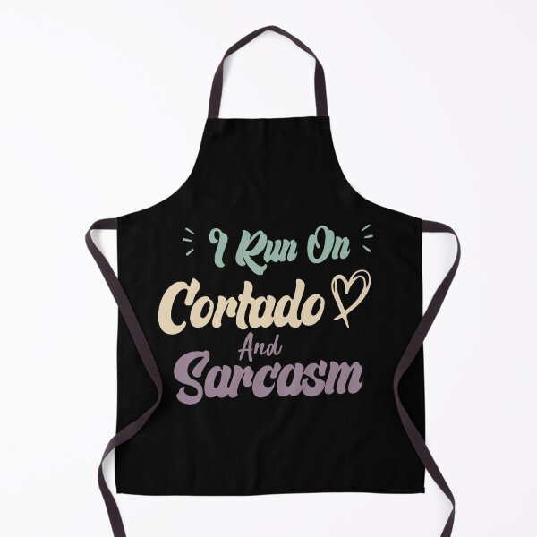 Item preview, I Run On Cortado And Sarcasm Funny Quote Coffee designed and sold by medbdj.