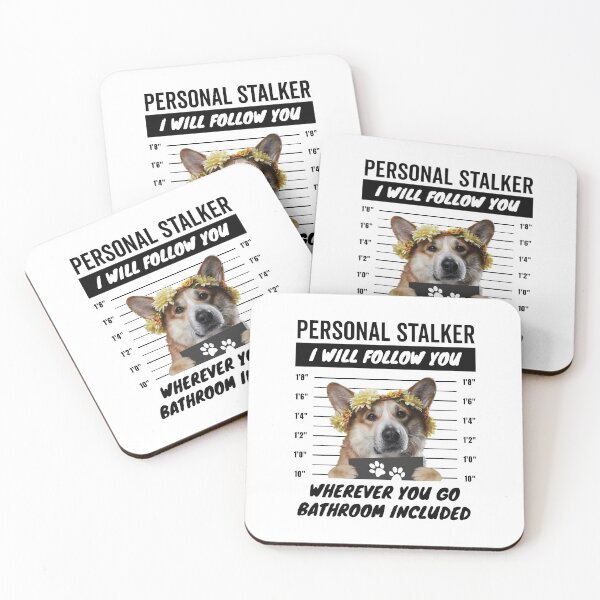 Item preview, The Disapproving Stalker of the Corgis – Furry Corgi designed and sold by More Cute Dogs.