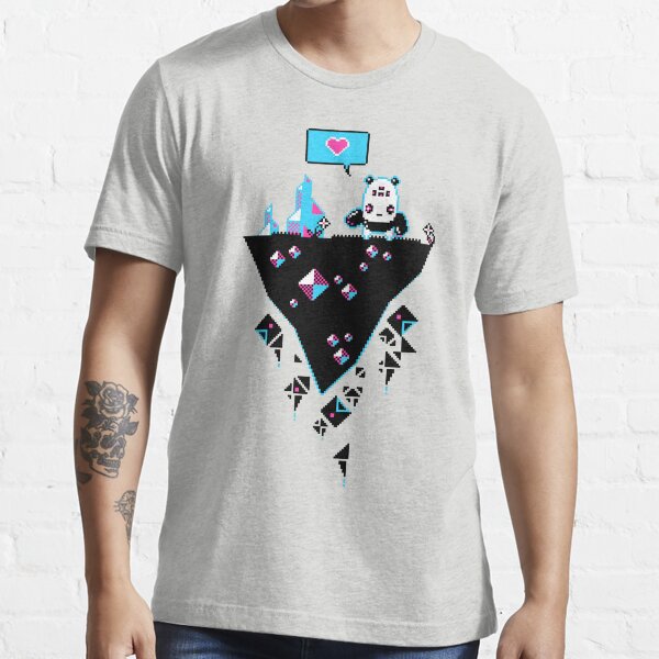 PandaC on Floating Pixel Island Essential T-Shirt