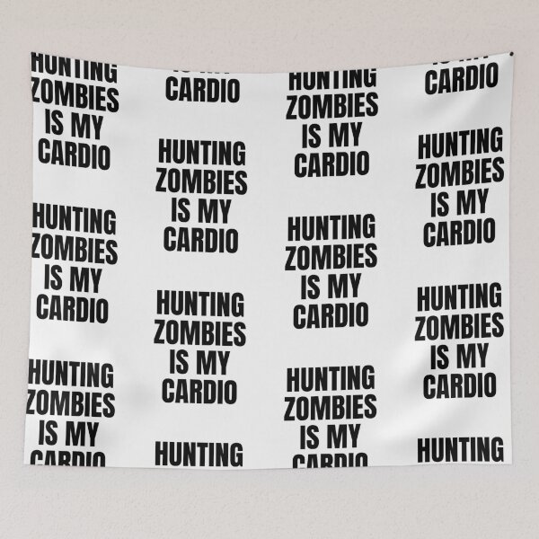 Item preview, Hunting Zombies Is My Cardio | Zombie Lover Funny Halloween designed and sold by GravitiTees.