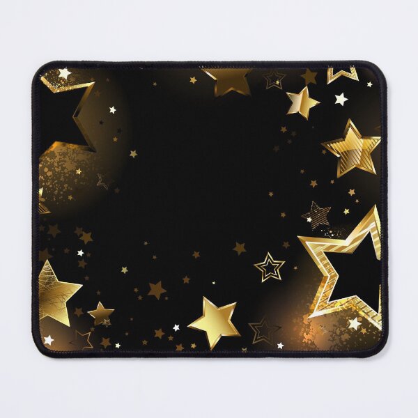Item preview, Black background with gold stars designed and sold by Blackmoon9.