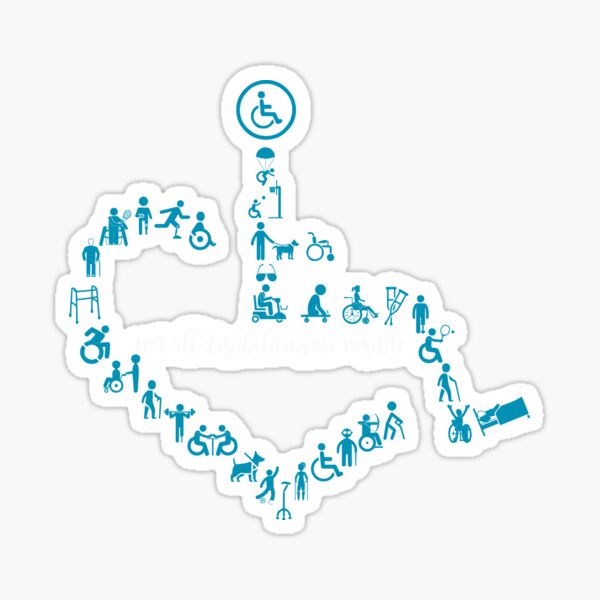 Item preview, Not All Disabilities designed and sold by Nisa Katz.
