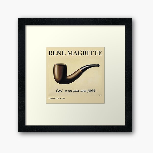 Rene Magritte This is not a Pipe Framed Art Print