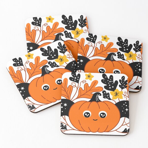 Item preview, Halloween cute pumpkin with bat wings designed and sold by Cat Print.