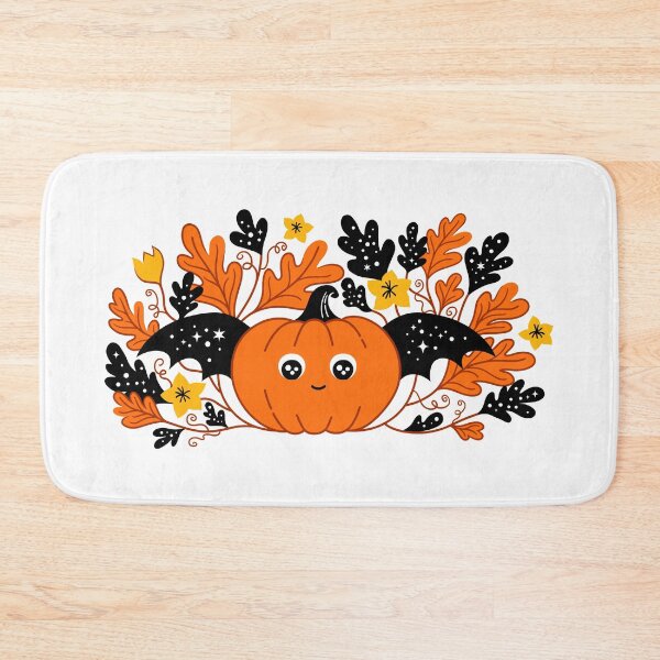Item preview, Halloween cute pumpkin with bat wings designed and sold by Cat Print.