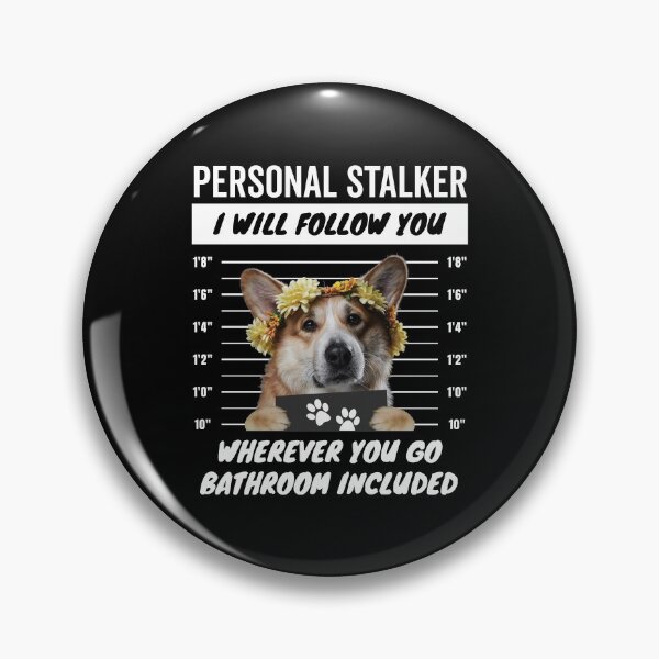 Item preview, The Disapproving Stalker of the Corgis – Furry Corgi designed and sold by More Cute Dogs.
