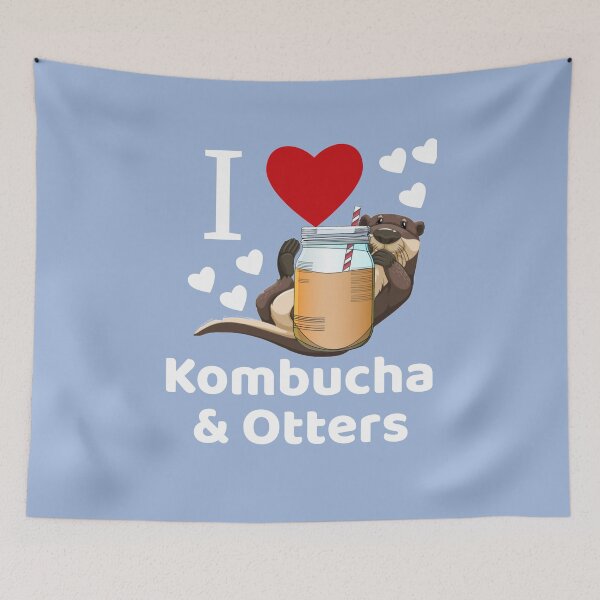 Item preview, I Love Kombucha & Otters - Otter Lover Gift designed and sold by Zavola.