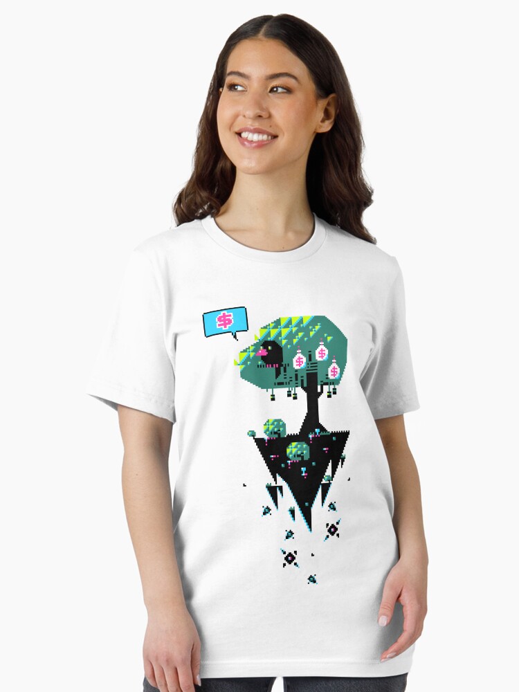 Thumbnail 2 of 7, Essential T-Shirt, Greedy Grackle - Money Collector designed and sold by gamejolt.