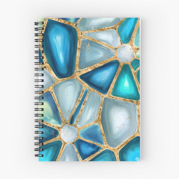 Item preview, Watercolor and gold cells - ocean designed and sold by k9printart.