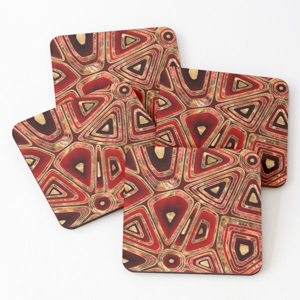 Item preview, Mahogany Red Marble cells designed and sold by k9printart.