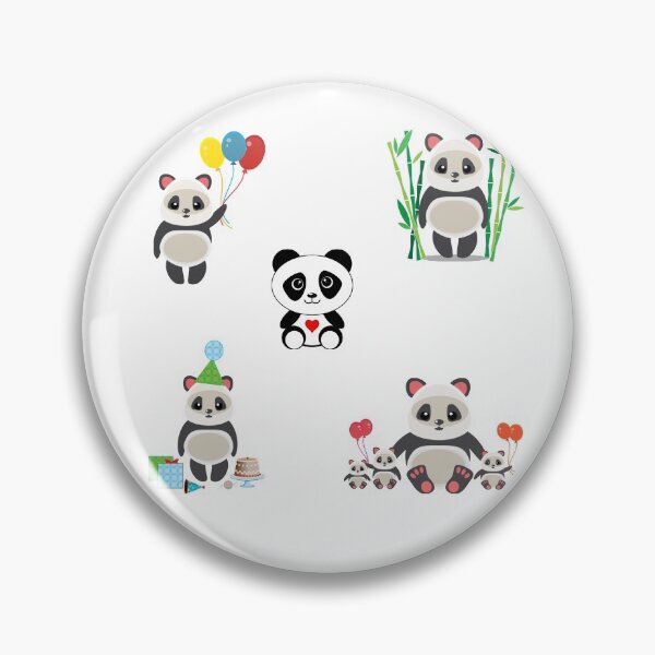 Item preview, lindo paquete de pegatinas de panda designed and sold by AGPAdesign.