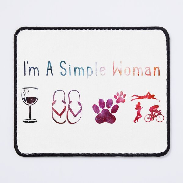 Item preview, I'm a simple woman Galaxy Triathlon designed and sold by tinydreams10.