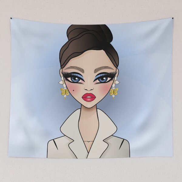Item preview, Retro Beauty In Trench Coat designed and sold by Katja de Bruijn.