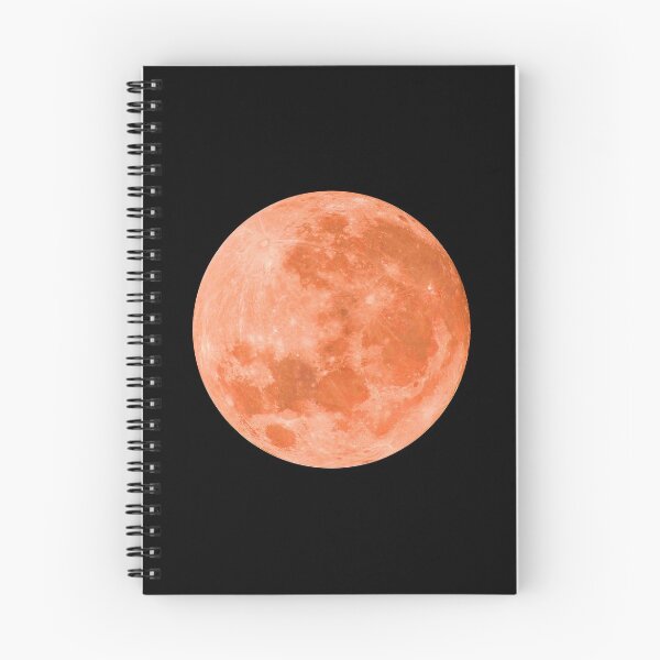 Item preview, Orange saffron full moon lunar night designed and sold by HappywithBest.