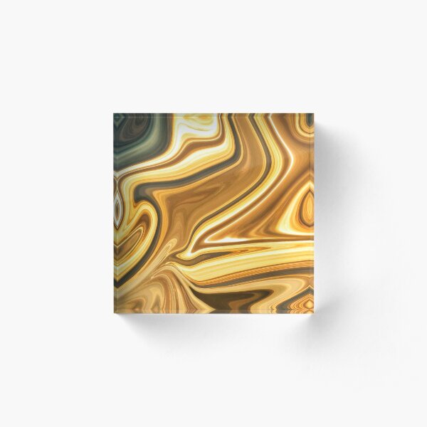 Gold marble texture Acrylic Block