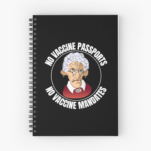Item preview, No Vaccine Passports No Vaccine Mandates Grumpy Old Lady designed and sold by RGRamsey.