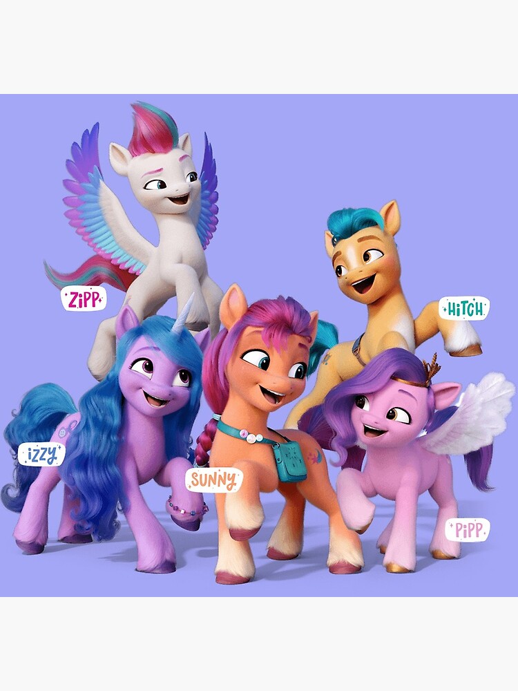 Mon petit poney une nouvelle génération 2021 - Noms des personnages | Carte  de vœux