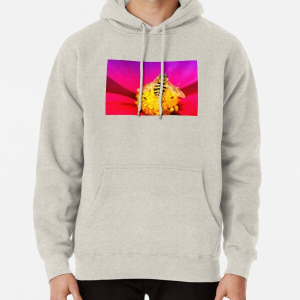 Flower feeding Hoverfly Pullover Hoodie