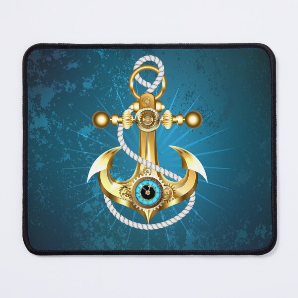 Item preview, Anchor with clock (Steampunk) designed and sold by Blackmoon9.