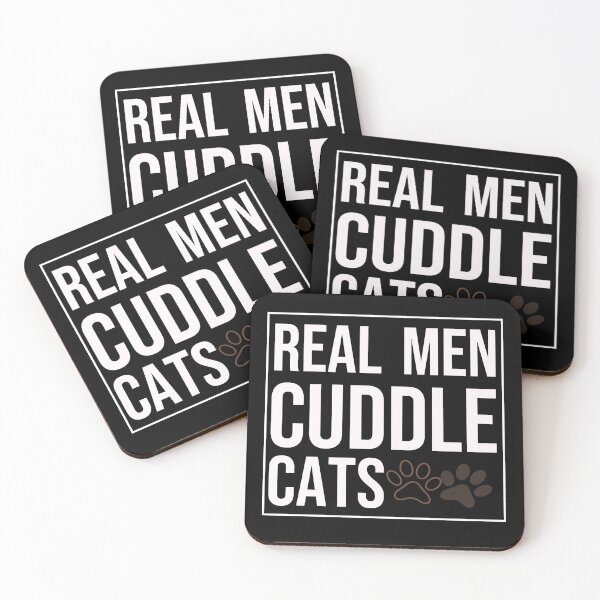 Item preview, Real men Cuddle Cats lover T-shirts designed and sold by simonrice14.