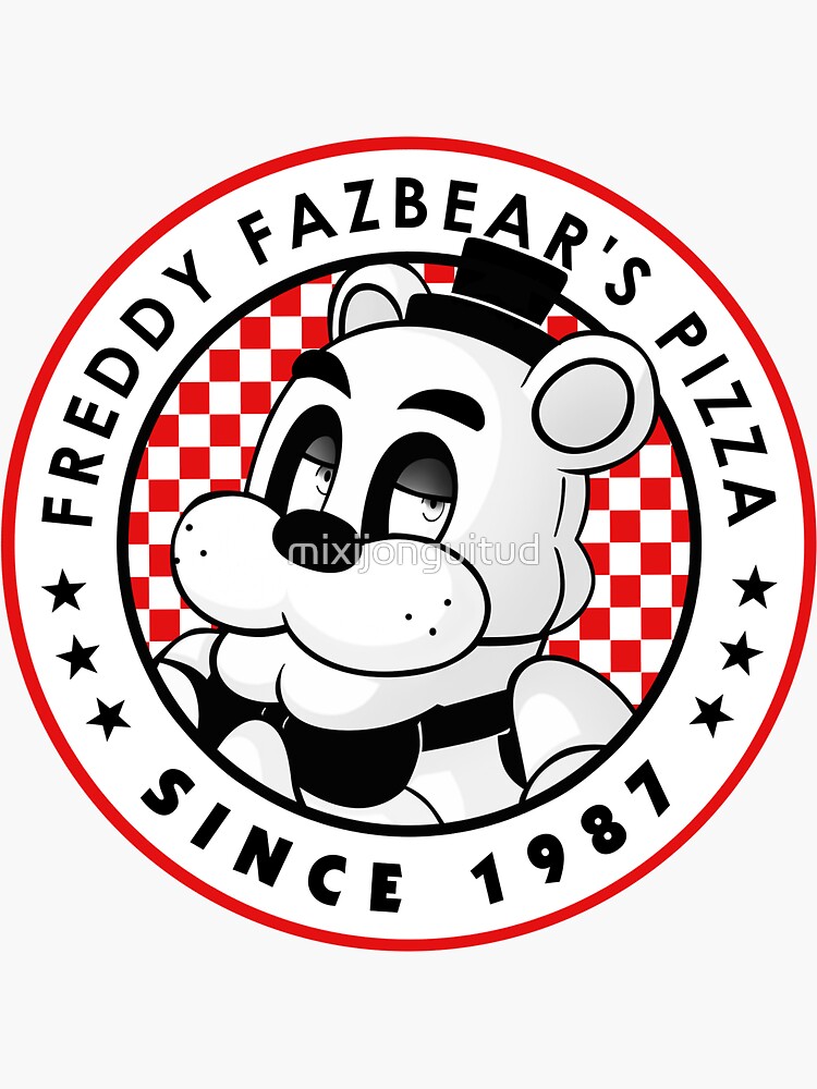 FNaF Freddy Fazbear Round Sticker - Free FNaF PNG Stickers