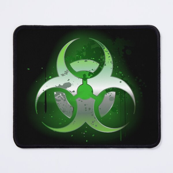 Item preview, Biohazard symbol on a dark background designed and sold by Blackmoon9.