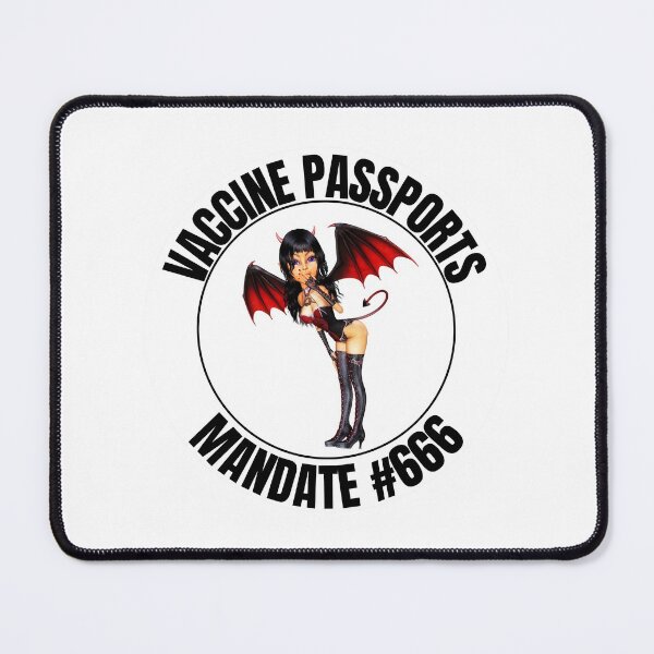 Item preview, Vaccine Passport Mandate #666 Devil Girl designed and sold by RGRamsey.