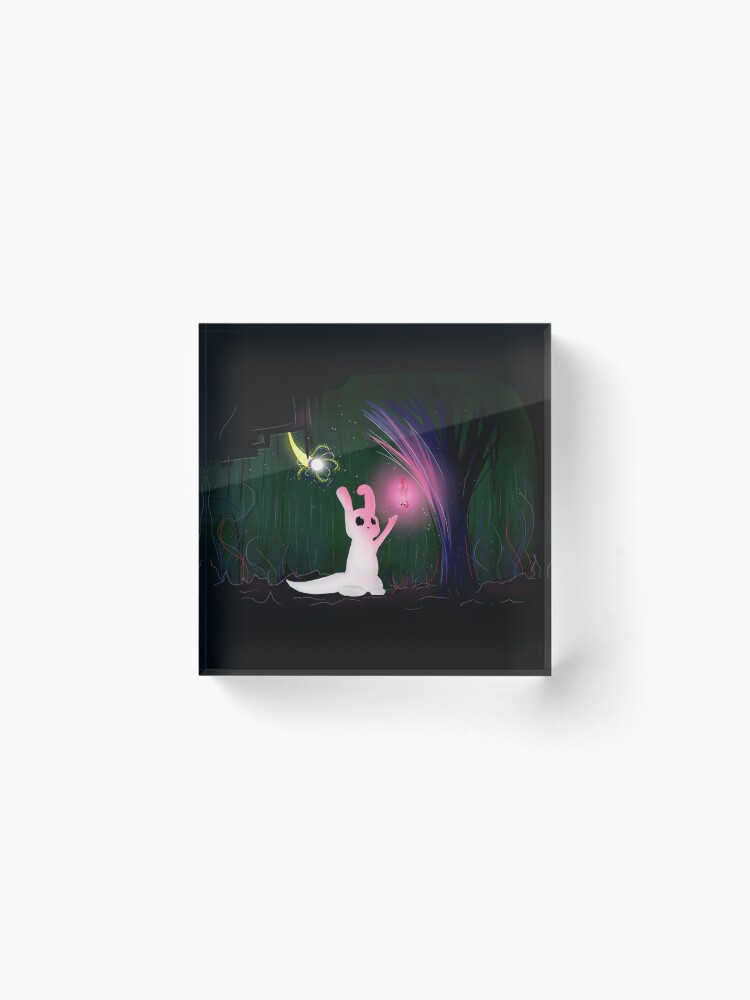 Alternate view of Glowing Slugcat // Rain World Acrylic Block