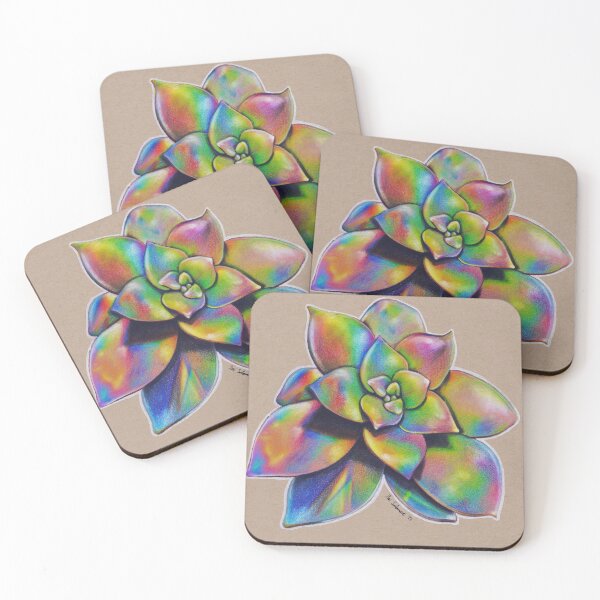 Item preview, Rainbow Succulent No. 01 designed and sold by ToriSolomonArt.