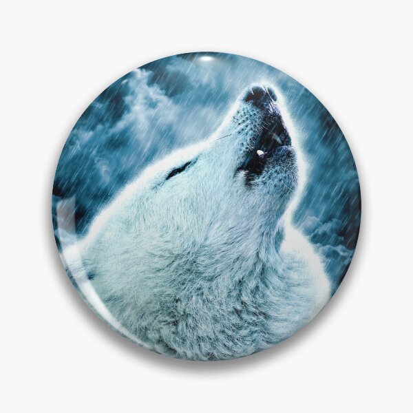 Item preview, A howling wolf in the rain designed and sold by Gatterwe.