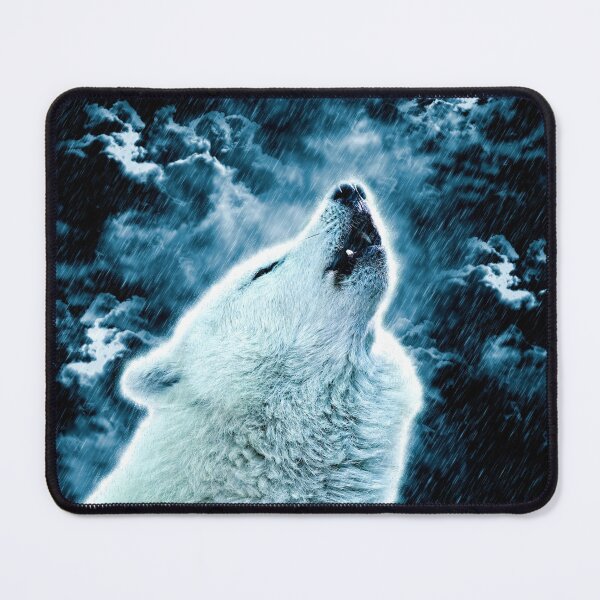 Item preview, A howling wolf in the rain designed and sold by Gatterwe.