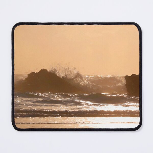 Item preview, Painterly image of coast at Bedruthan Steps, Cornwall, England. designed and sold by andrewroland.