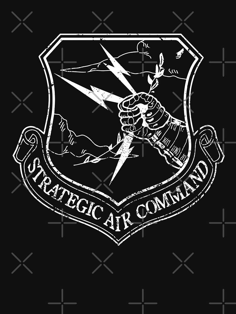 Strategic Air Command Lrg White Logo T Shirt For Sale By Wykd Designs Redbubble