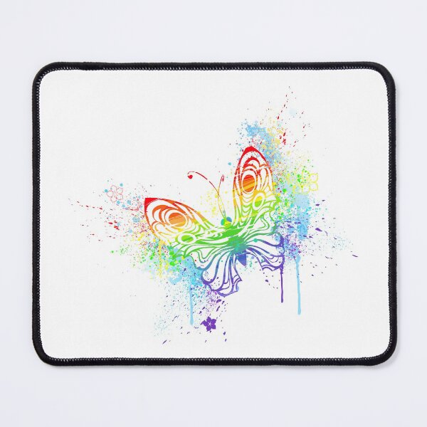 Item preview, Watercolor rainbow butterfly with spray designed and sold by Blackmoon9.