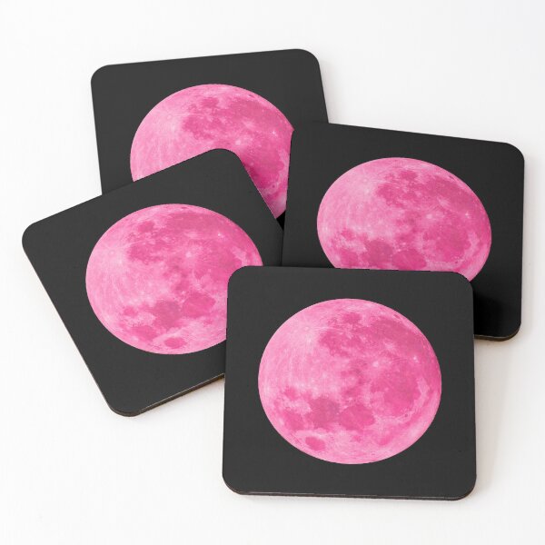 Item preview, Pink carnation full moon lunar night designed and sold by HappywithBest.