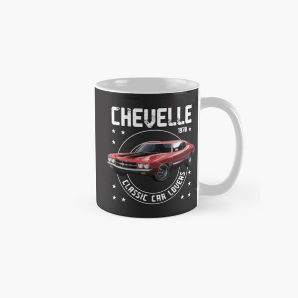 CLASSIC CAR COFFEE MUG CUP GLASS BLACK WHITE EMBOSSED CERAMIC 3D  AUTOMOBILIA