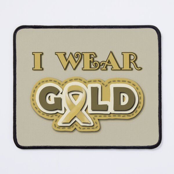 Item preview, I Wear Gold - childhood cancer awareness designed and sold by clairesartworks.