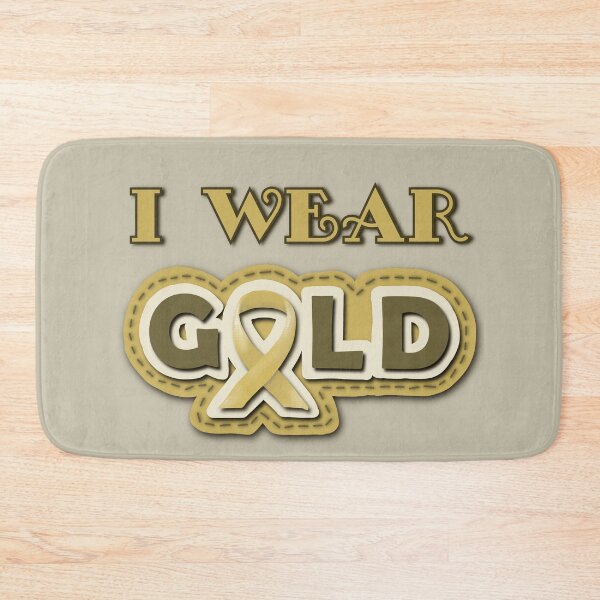 Item preview, I Wear Gold - childhood cancer awareness designed and sold by clairesartworks.