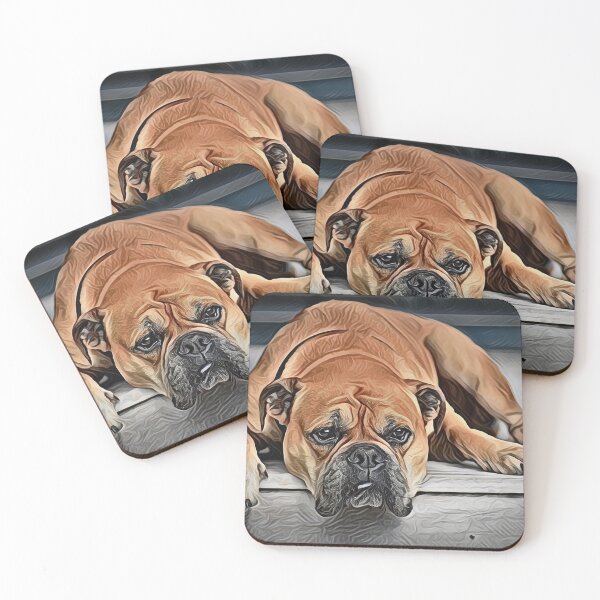 Item preview, Napping Bulldog Oil Paint designed and sold by Funpart.