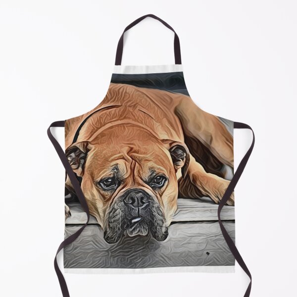 Item preview, Napping Bulldog Oil Paint designed and sold by Funpart.