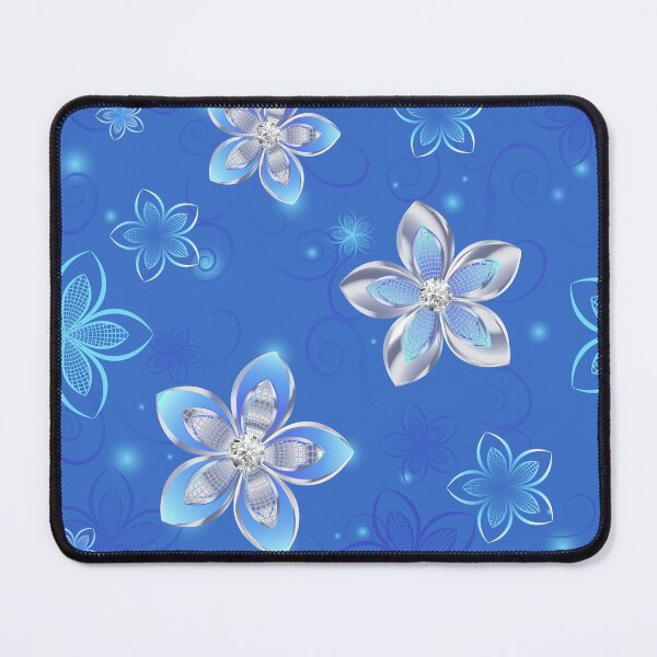 Item preview, Seamless Pattern of Silver Flowers designed and sold by Blackmoon9.