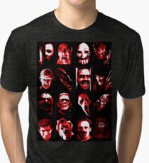 Horror Movie Icons Vector Art Tri-blend T-Shirt