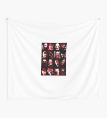 Horror Movie Icons Vector Art Wall Tapestry