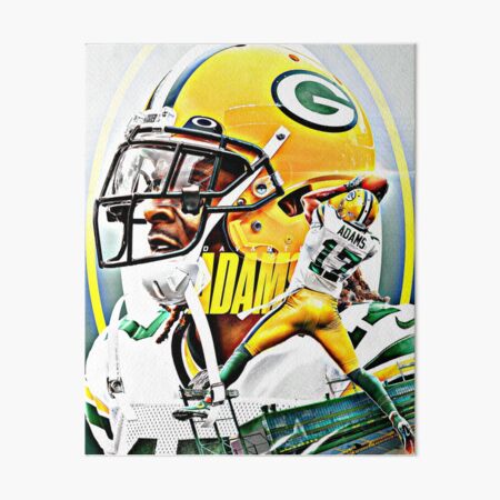 Davante Adams Alternate Jersey Art Board Print for Sale by