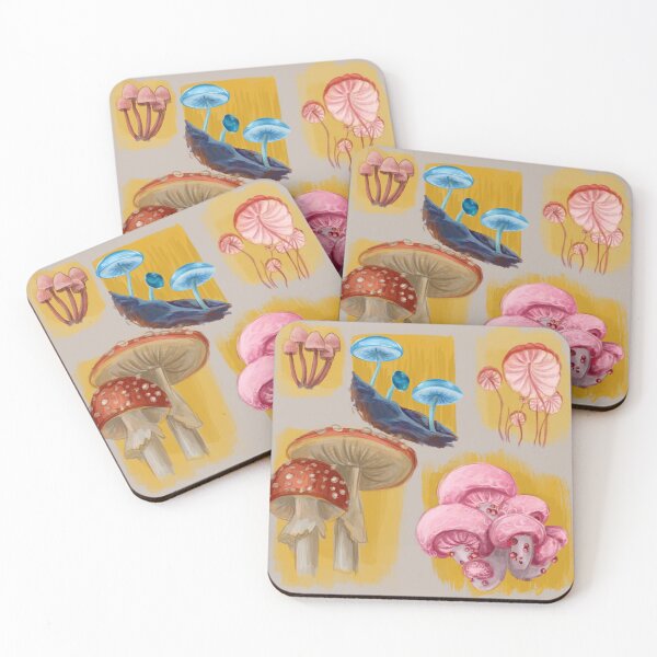 Item preview, Different mushrooms paints designed and sold by darkmoonlight-.